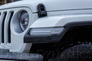 Jeep Gladiator Side Marker Light Assembly - Diode Dynamics - LED Sidemarkers with OEM-grade retroreflector optics - Smoked - `20-`25